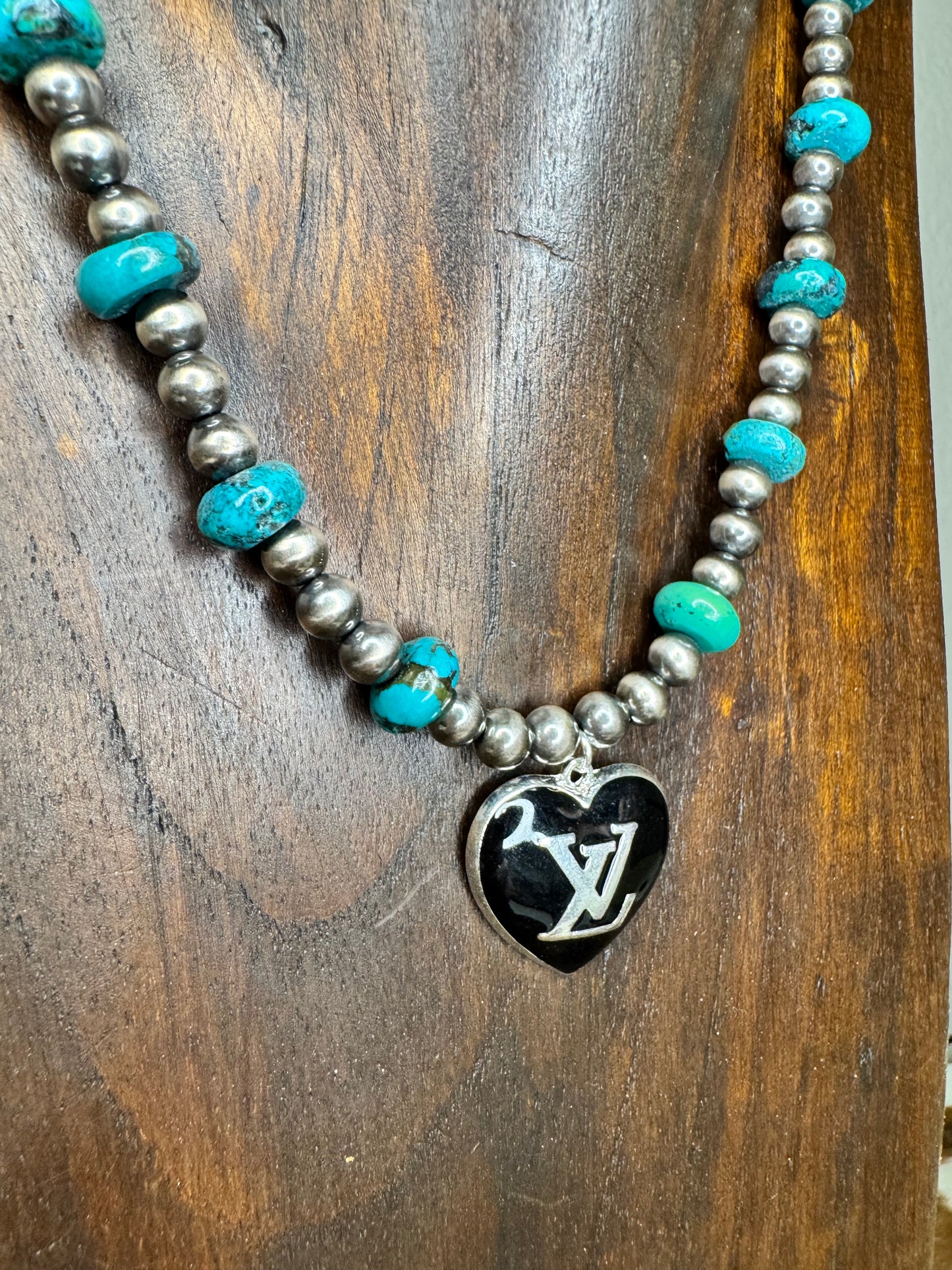 Turquoise LV Necklace
