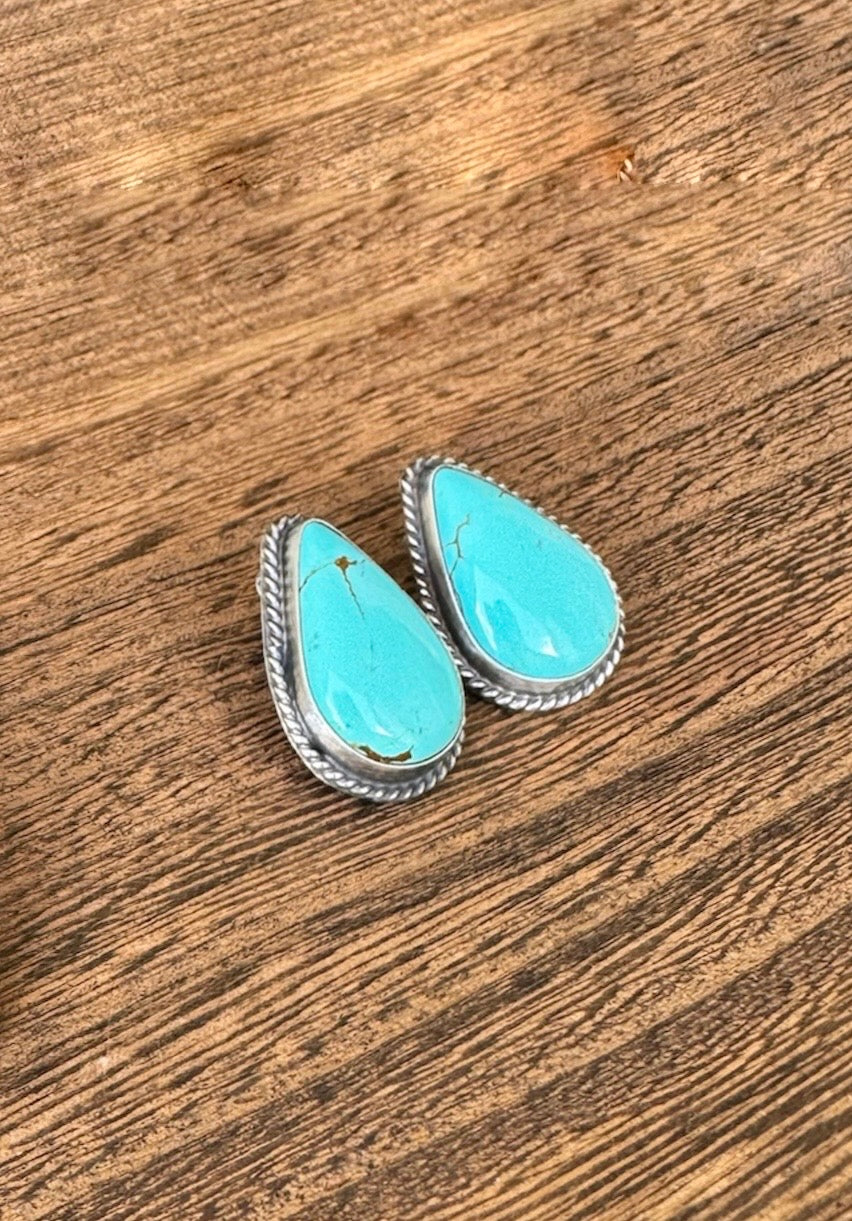 Blue Glacier Turquoise Earrings