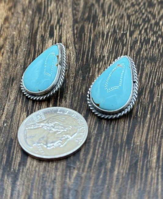 Blue Glacier Turquoise Earrings