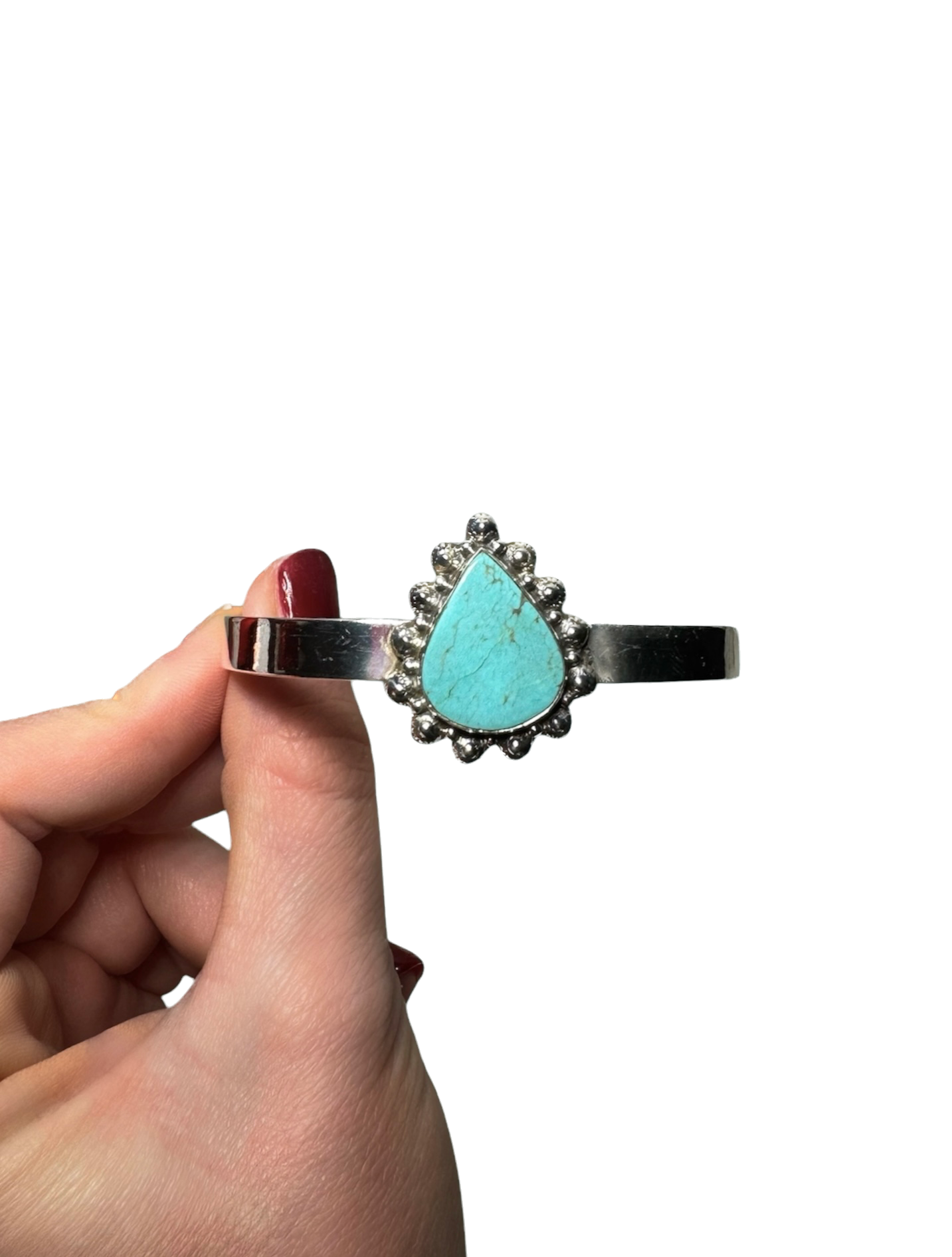 Turquoise Pear Adjustable Cuff