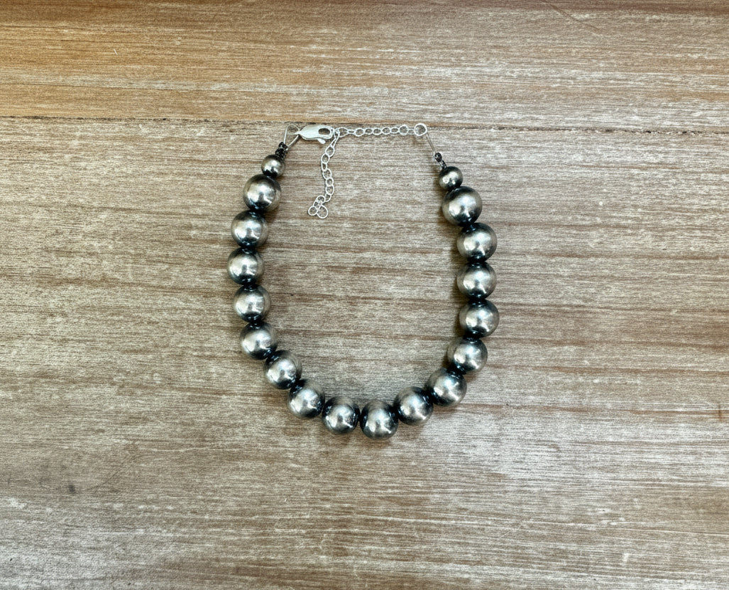 10 mm Sterling Silver Pearls bracelet