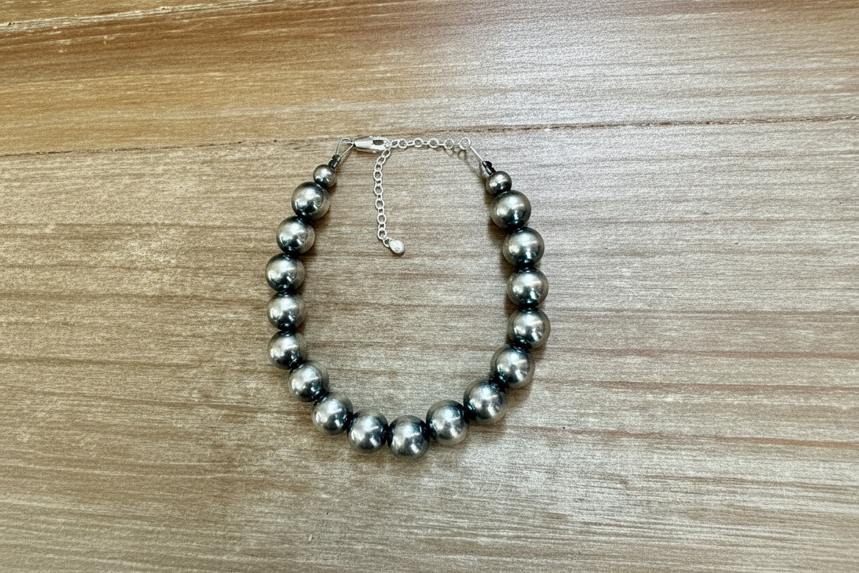 10 mm Sterling Silver Pearls bracelet