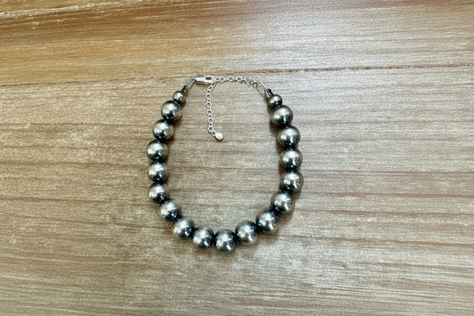 10 mm Sterling Silver Pearls bracelet