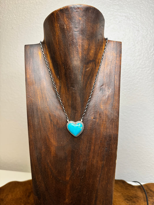 Turquoise Heart Necklace