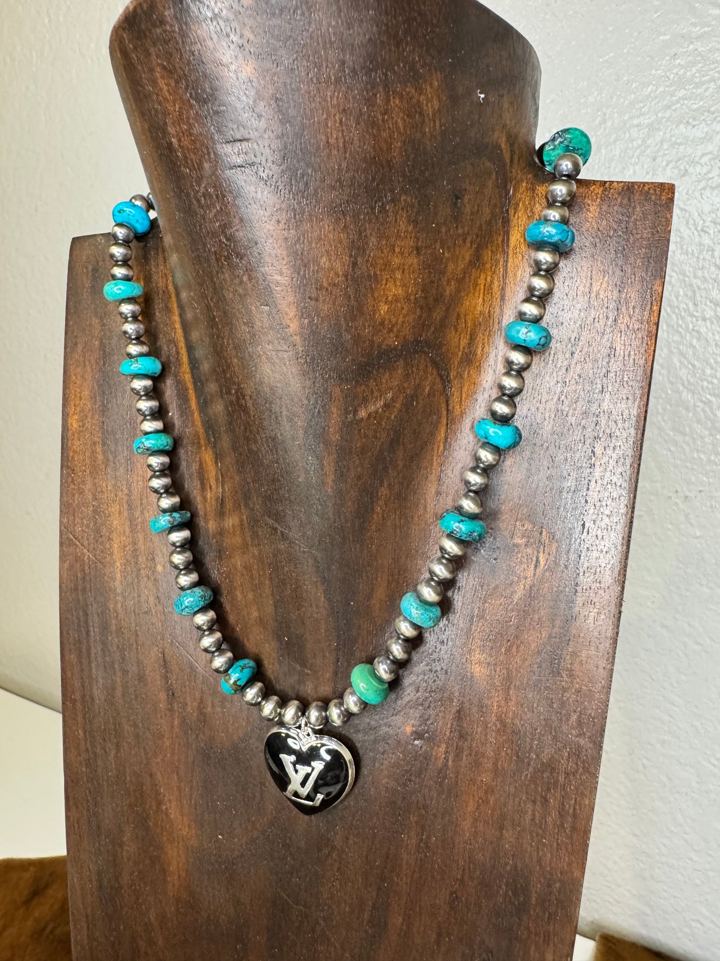 Turquoise LV Necklace