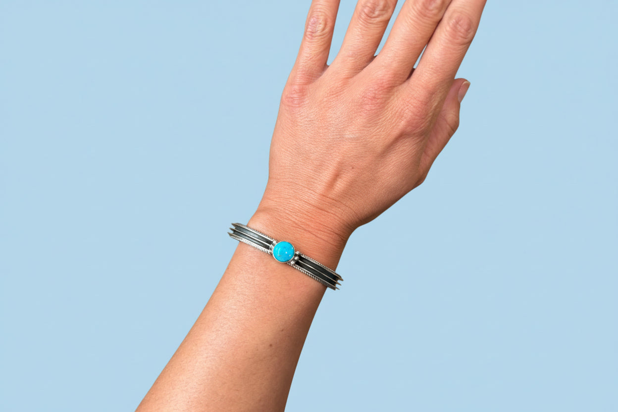 Sterling Silver Turquoise Cuff Bracelet