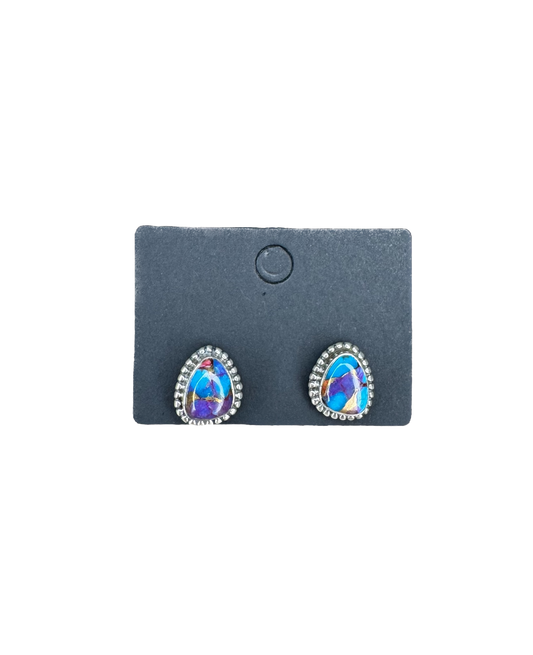 Copper Turquoise Earrings
