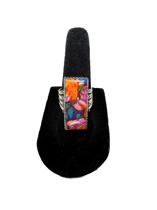 Dahlia Rectangle Ring